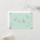 Carte Chanter la chanson de Noël (Devant/Arrière en situation)