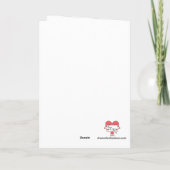 Carte Chanter Mère Canard Près De L'Eau : Blanc (Dos)