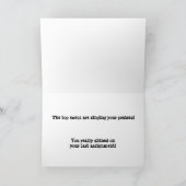 Carte Chanter tes compliments (Intérieur)