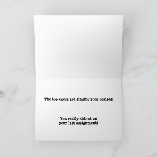 Carte Chanter tes compliments (Intérieur)