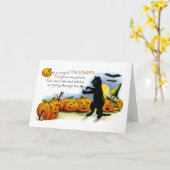 Carte Chanter une chanson d'Halloween (Fleur jaune)
