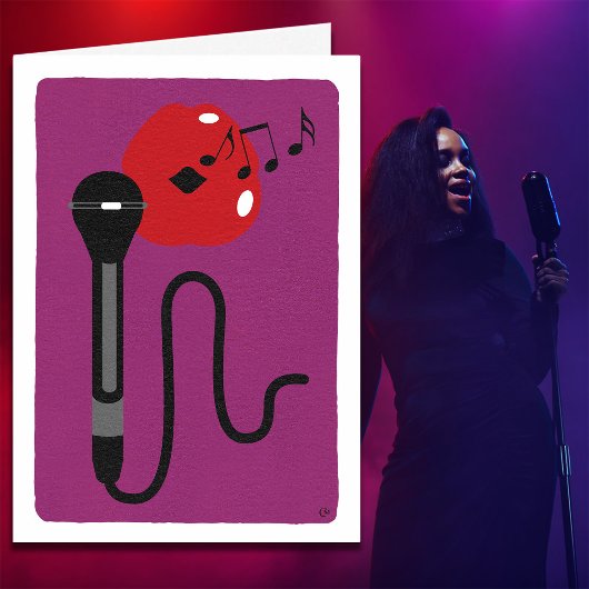 Carte Chanter Voix heureux anniversaire