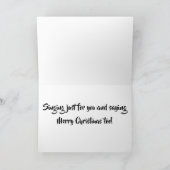 CARTE **CHANTER VOTRE SOUHAIT DE NOËL** JUSTE POUR "VOUS (Intérieur)