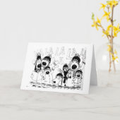 CARTE **CHANTER VOTRE SOUHAIT DE NOËL** JUSTE POUR "VOUS (Fleur jaune)