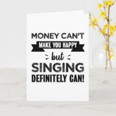 Carte Chanter vous rend heureux cadeau drôle (Fleur jaune)