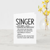 Carte Chanteur (Fleur jaune)