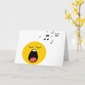 Carte chanteur (Fleur jaune)