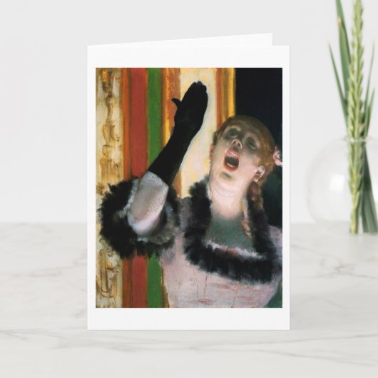 Carte Chanteur avec un Glove, Edgar Degas (Devant)