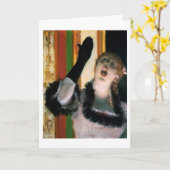 Carte Chanteur avec un Glove, Edgar Degas (Fleur jaune)