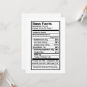 Carte Chanteur de basse "Étiquette d'information nutriti (Devant/Arrière en situation)