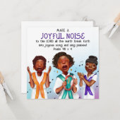 Carte Chanteurs Afro-Américains de Vacances (Devant/Arrière en situation)