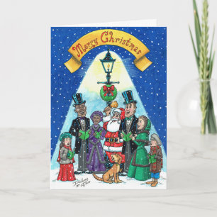 Carte Chanteurs de Noël (Carte de Noël #20)