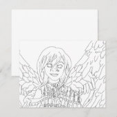 Carte Chanukah Angel (Devant / Derrière)