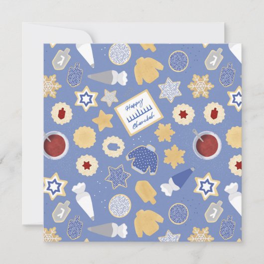 Carte Chanukah cookie party (Devant)