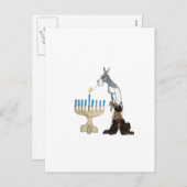 carte chanukah ( Hanoukka ) (Devant / Derrière)