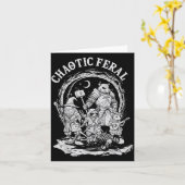 Carte Chaotic Feral Funny Rpg Party Fantasy Animal Meme (Fleur jaune)