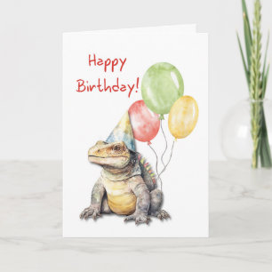 Carte Chapeau de fête avec ballons pour anniversaire de