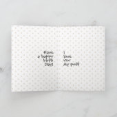 Carte Chapeau de fête d'anniversaire pour chat à queue c (Intérieur)