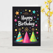 Carte Chapeau de Fête Joyeux (Fleur jaune)