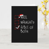 Carte Chapeau de Père Noël mignon et vilain humour ambia (Fleur jaune)