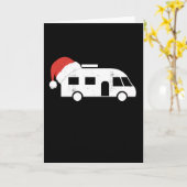 Carte Chapeau de Père Noël pour camping-car | Cadeau de  (Fleur jaune)