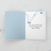 Carte Chapeau de soleil d'anniversaire sur une clôture d (Intérieur)