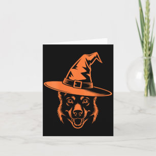 Carte Chapeau de sorcière pour chien de berger allemand