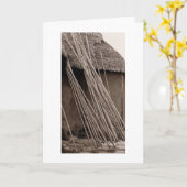Carte Chapeau de Thatched (Fleur jaune)