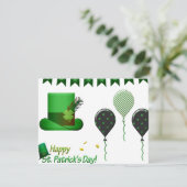 Carte Chapeau et ballons de la Saint-Patrick  (Debout devant)
