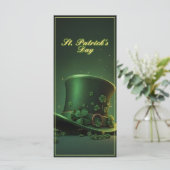 Carte Chapeau et motif de trèfle de la Saint-Patrick (Debout devant)