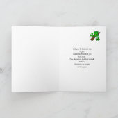 Carte Chapeau, shamrock et shillelagh du St Paddy's Day (Intérieur)