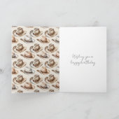 Carte Chapeaux d'Aventure Brun Crème Anniversaire (Intérieur)