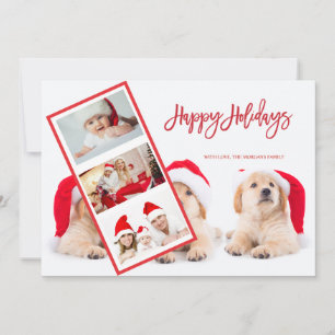 Carte Chapeaux de Père Noël pour les Fêtes Photo