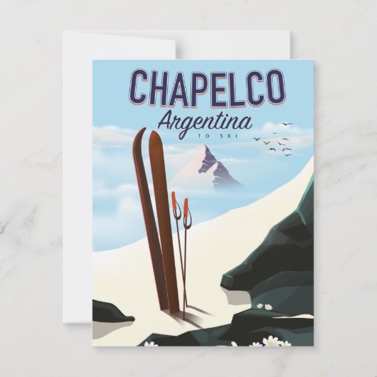 Carte Chapelco Argentine à Ski (Dos)
