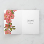 Carte Chapelet Floral Religieux Citation Ste Thérèse (Intérieur)