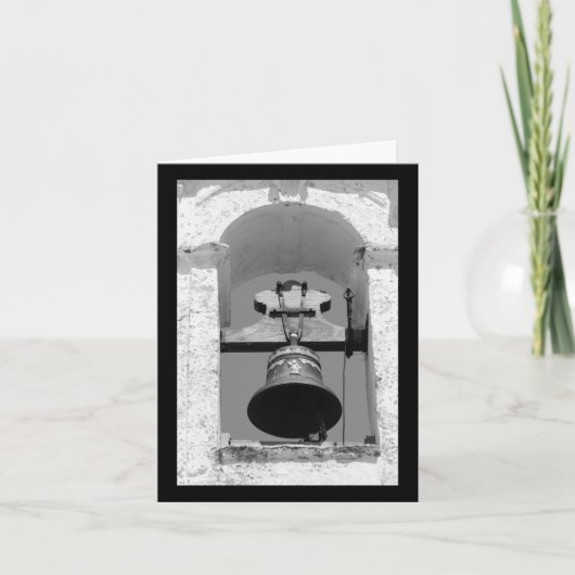 Carte Chapelle Bell Faro Sticker Vertical noir et blanc (Devant)