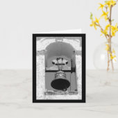 Carte Chapelle Bell Faro Sticker Vertical noir et blanc (Fleur jaune)