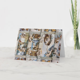 Carte Chapelle Sixtine au plafond Michelangelo