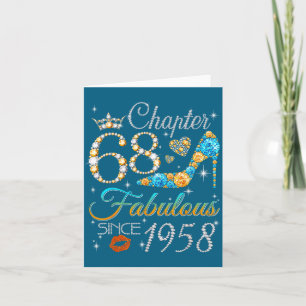 Carte Chapitre 68 Fabuleux depuis 1958 68e anniversaire 