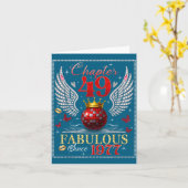 Carte Chapter 49 Fabulous Est. 1977 Disco Ball 49th Birt (Fleur jaune)