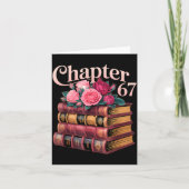 Carte Chapter 67 Floral Book Stack Design  (Devant)