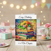 Carte Chaque anniversaire est un nouveau chapitre | Livr