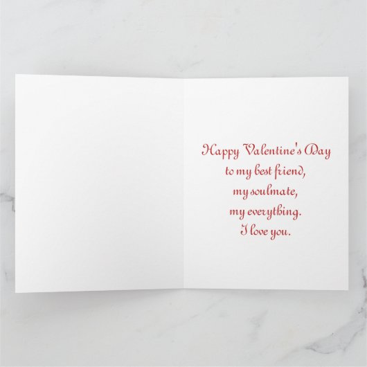 Carte Chaque battement de mon coeur (Intérieur)