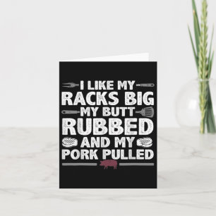 Carte Chaque Beurre Aime Mérite Un Bon Porc Bbq De Viand