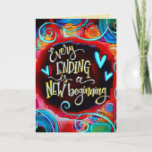 Carte Chaque Citation Inspirationnelle Terminant (Devant)