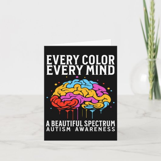 Carte Chaque couleur Chaque esprit Sensibilisation sur l (Devant)