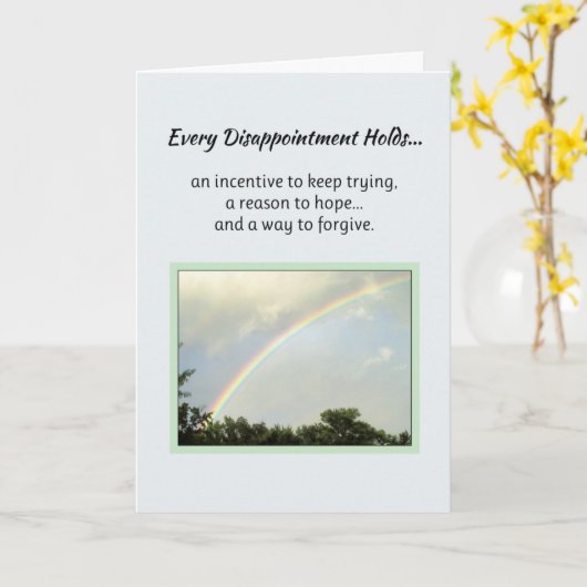 Carte Chaque Déception Se Déroule... (Fleur jaune)