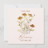 Carte Chaque fleur fleurit dans son propre temps -Floral (Devant)
