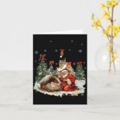 Carte Chaque genou pliera Scène de noël drôle Nativité (Fleur jaune)