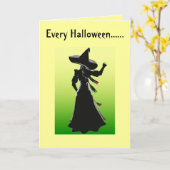 Carte Chaque Halloween (Fleur jaune)
